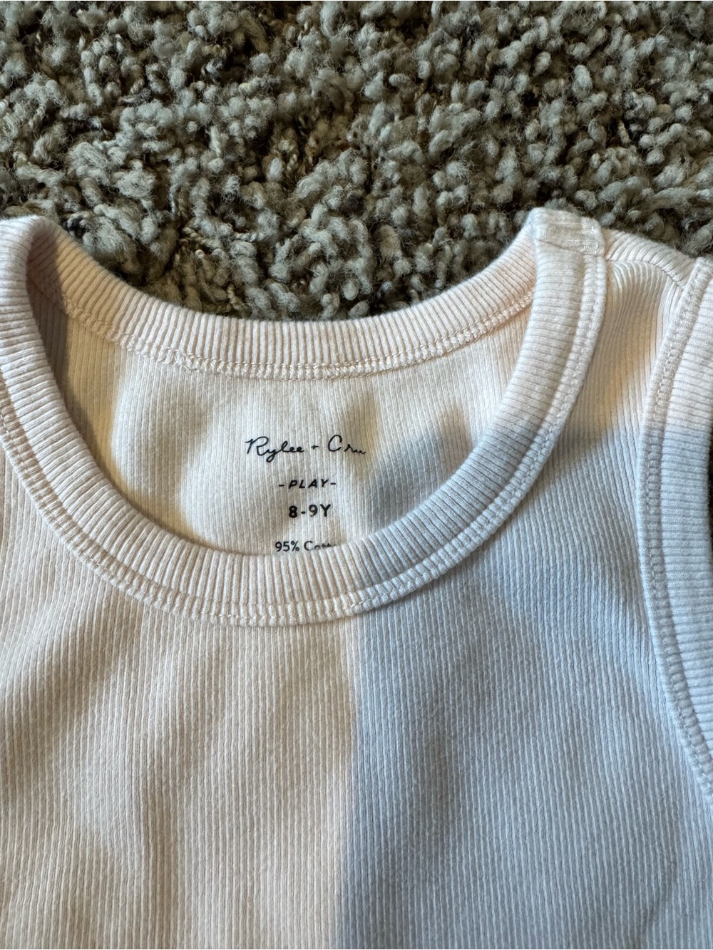Rylee + Cru light Pink Ribbed Tank Top